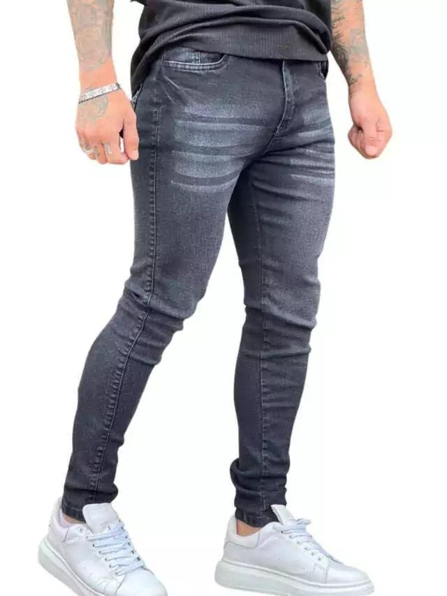 Calça Skinny Jeans Riscada Masculina