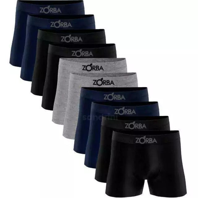 Kit 10 Cueca Boxer Zorba 781 Original Em Algodão Sem Costura