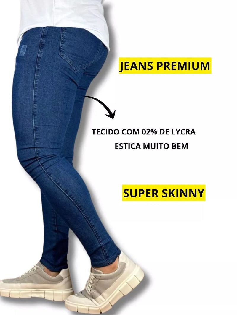 Calça Jeans Básica Super Skinny Premium 01