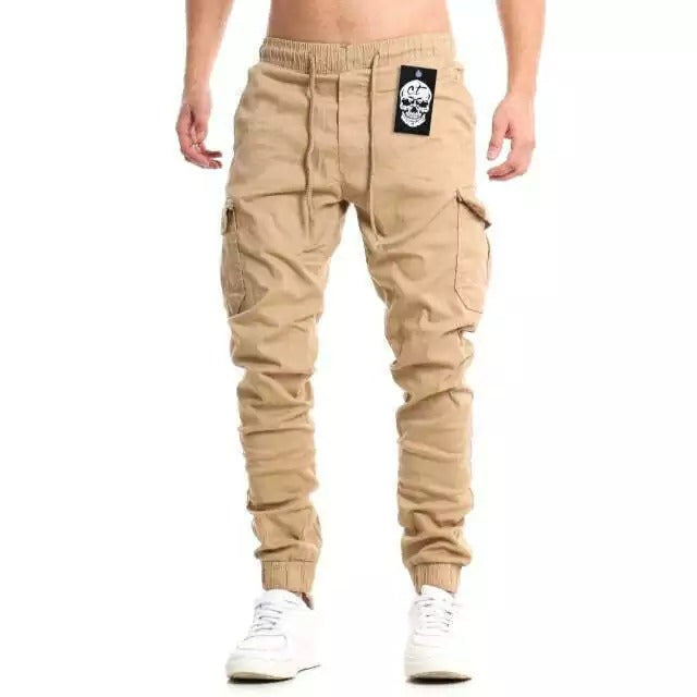 Calça Cargo Jogger Masculina com Punho Elástico