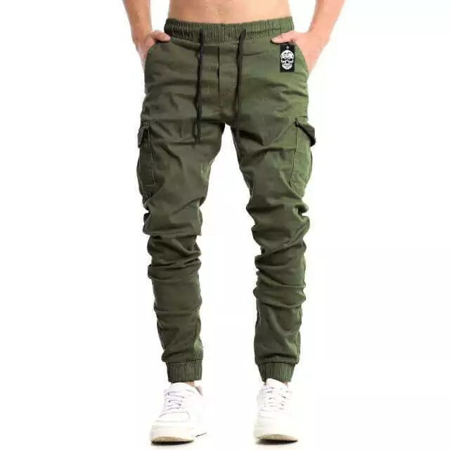 Calça Cargo Jogger Masculina com Punho Elástico