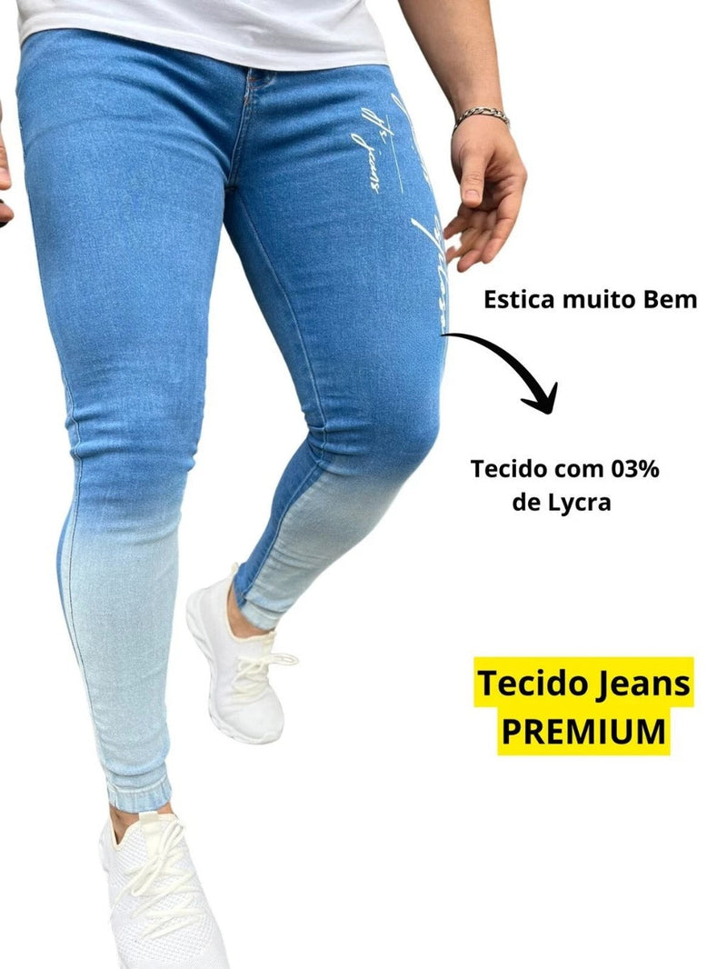 Calça Jeans Masculina Lavagem Degradê