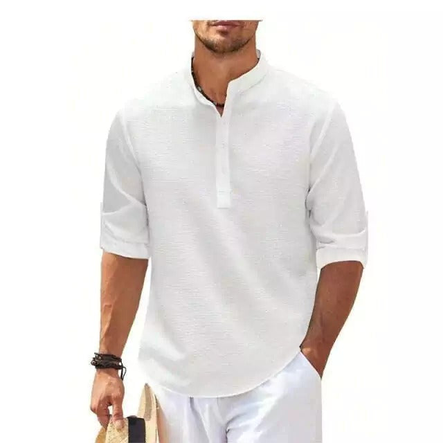 Camisa Linho Manga Longa Masculina