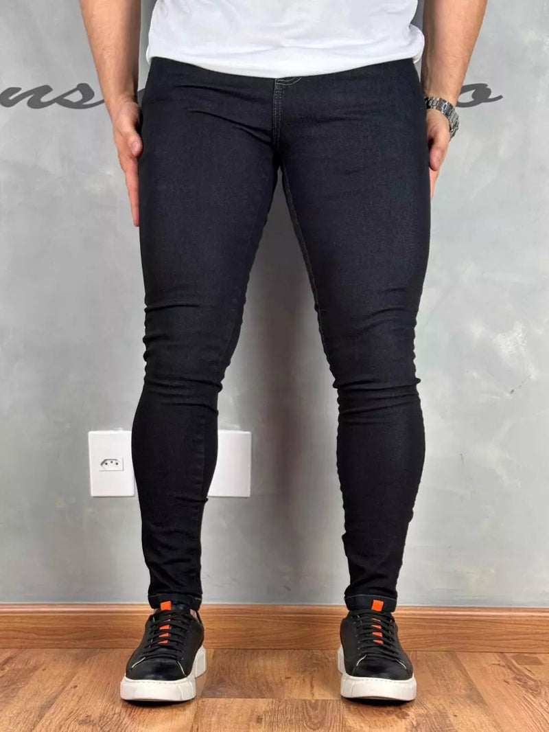 Calça Jeans Básica Preta Skinny Premium 012