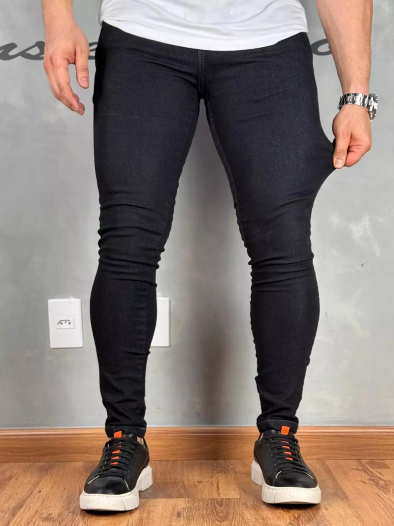 Calça Jeans Básica Preta Skinny Premium 012