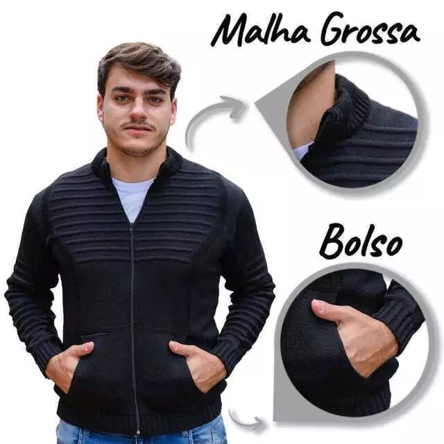 Casaco de Frio Masculino Tricot