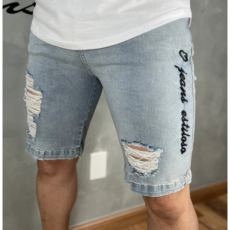 Bermuda Jeans Premium Destroyed