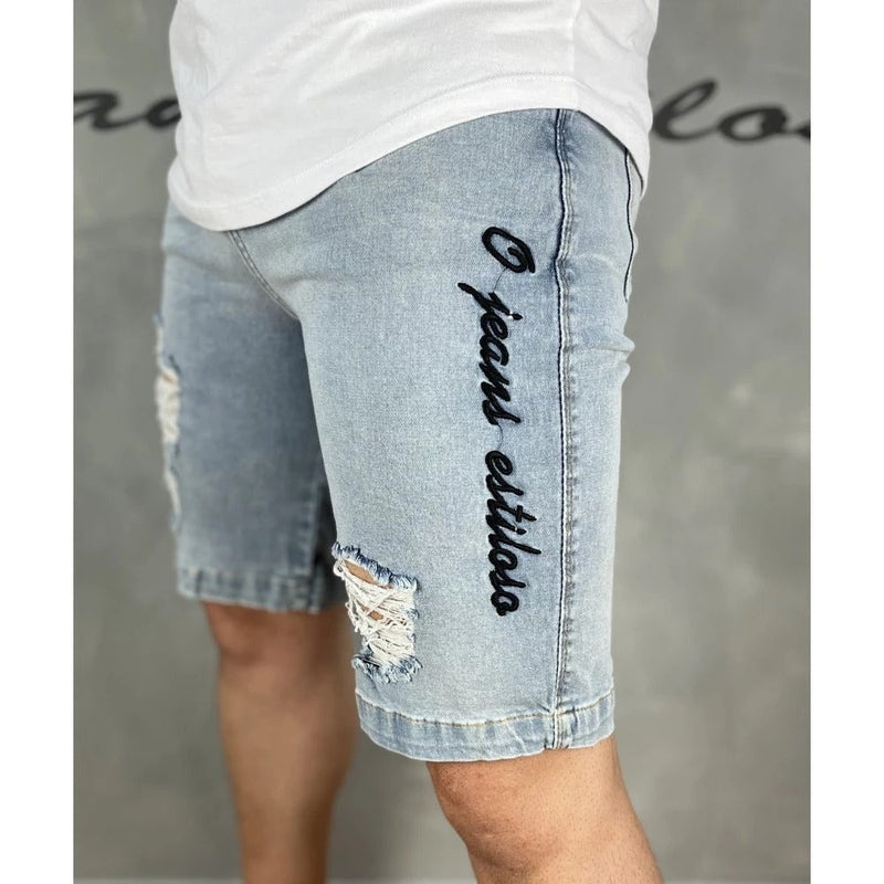 Bermuda Jeans Premium Destroyed